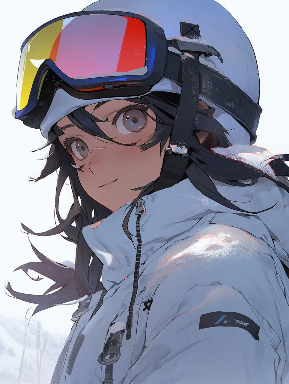 日本滑雪动漫图片
