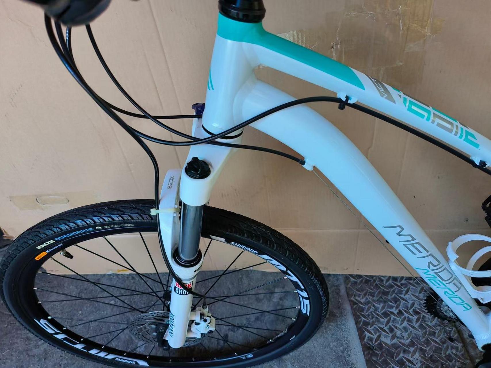 美利达维多利亚700,女款山地车前后双油碟27速,前叉带锁死,车架14.