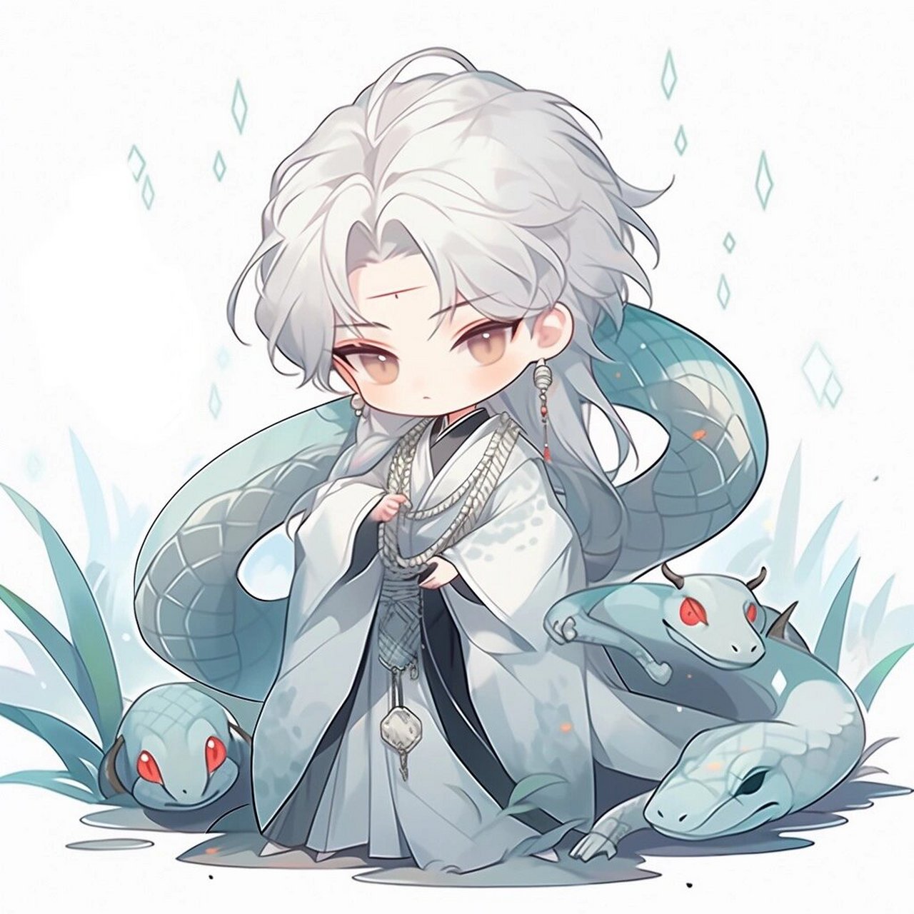 长相思系列头像|相柳九头蛇宝宝来咯 #长相思# #杨紫小夭# #动漫头像