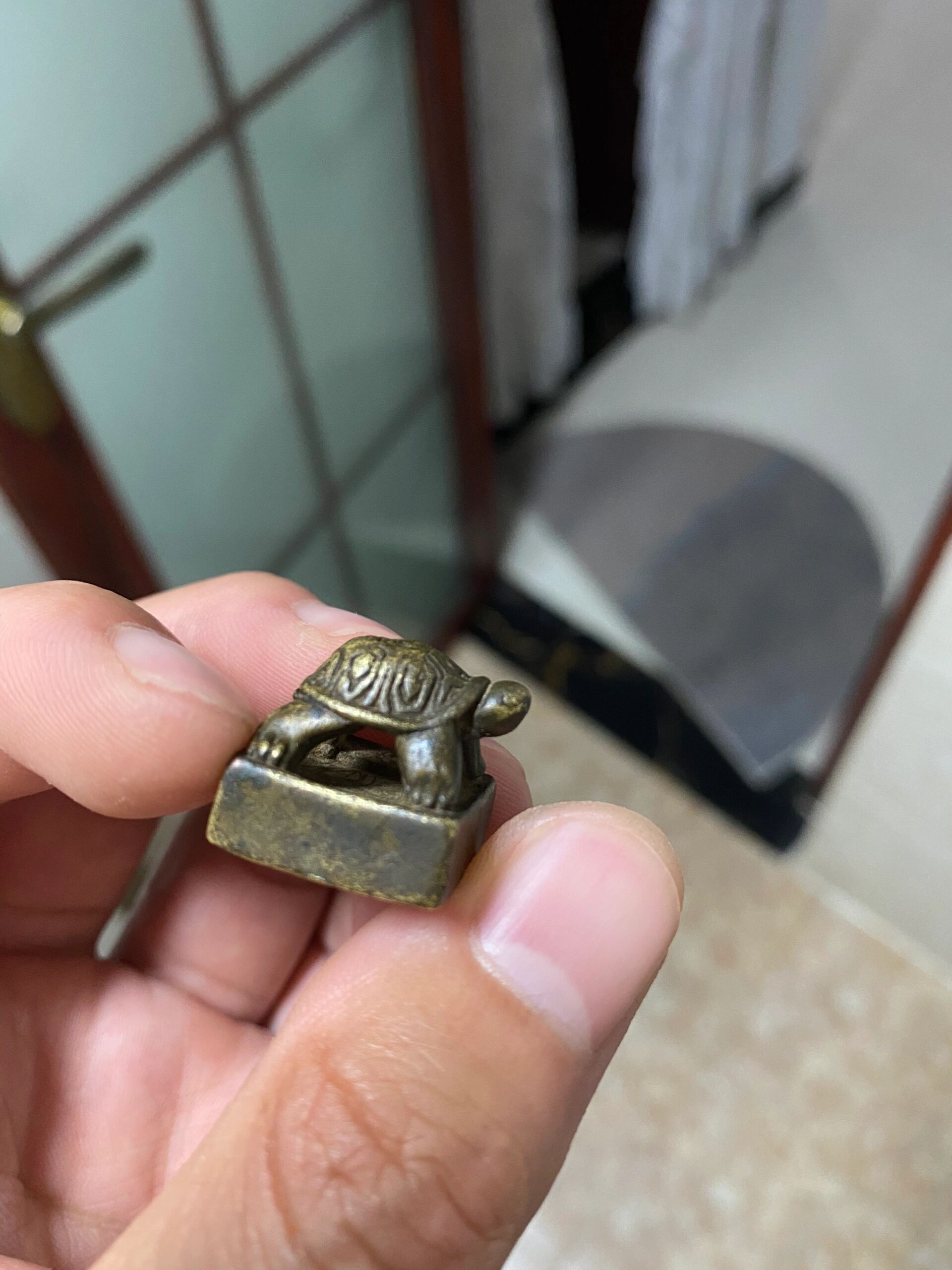 明清时候的小黄铜印章