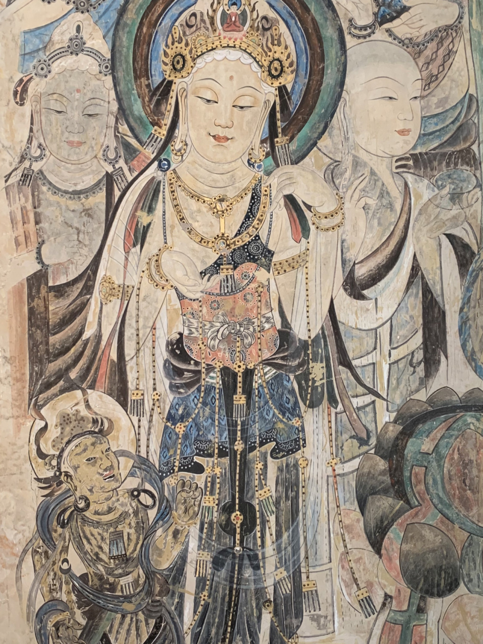 临摹敦煌莫高窟唐代57窟特窟(美人菩萨) 临摹的敦煌莫高窟第57窟的观
