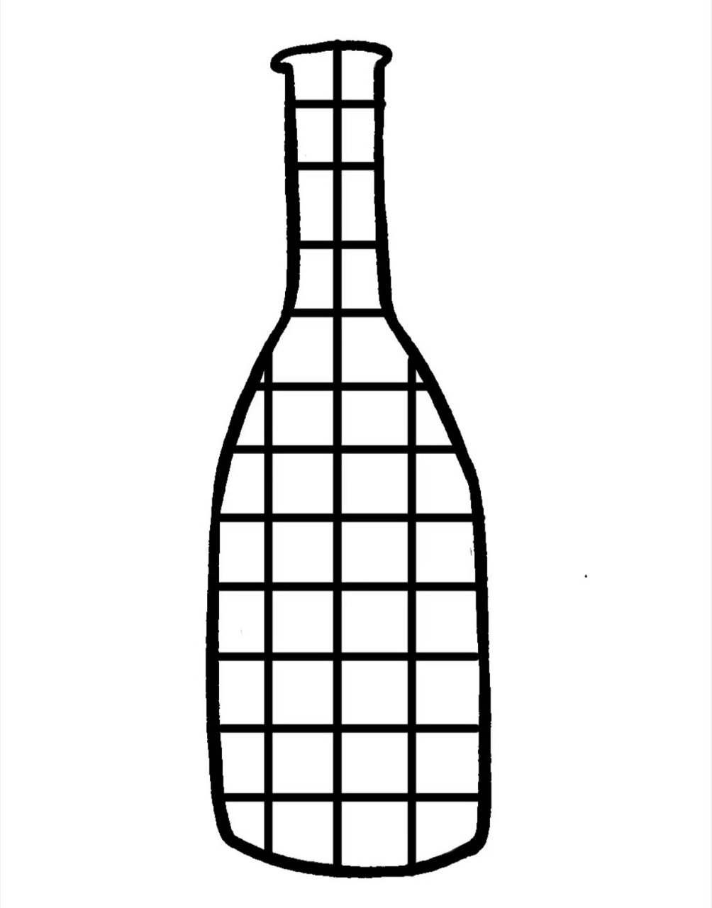 幼儿园美工区《瓶子格子画》 幼儿园美工区素材瓶子格子画