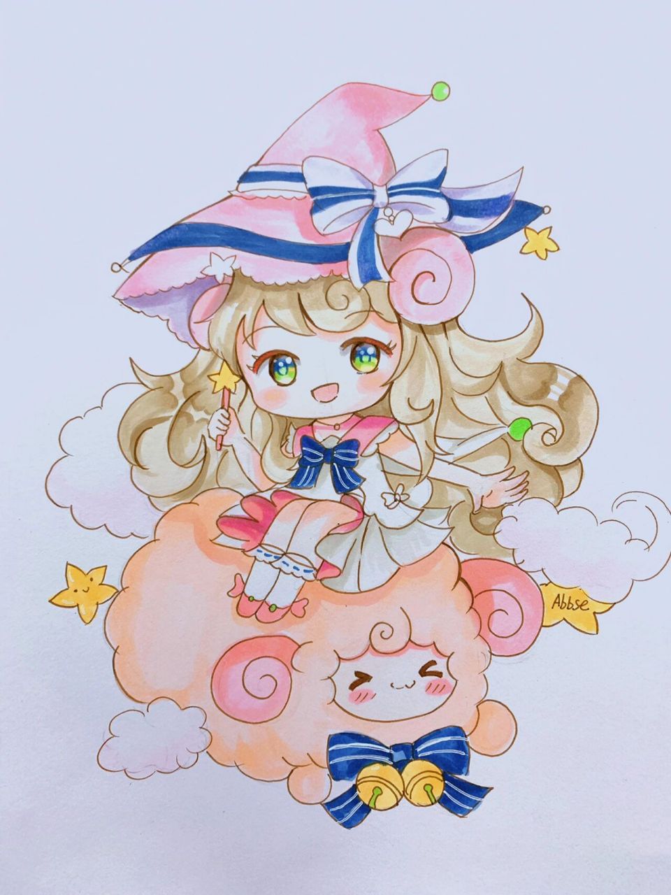 q版漫画临摹作品 适合3-4年级小朋友初学的q版漫画