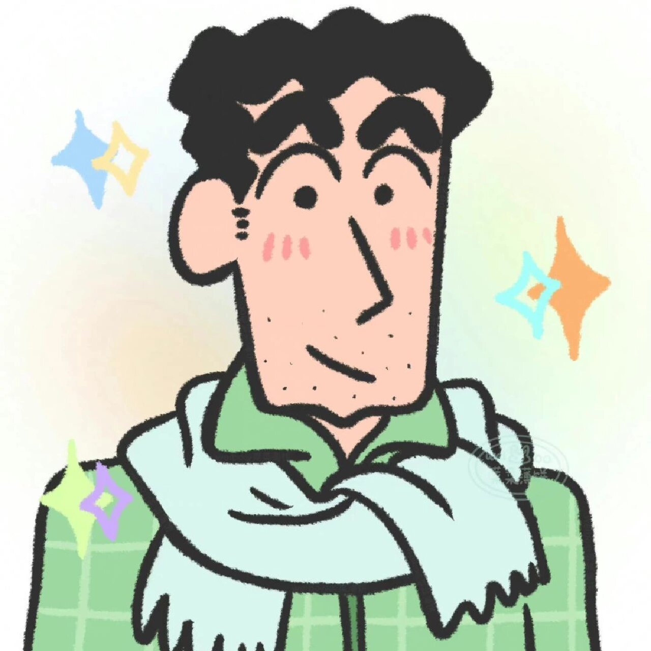 超可爱情侣头像7515 冬季情侣款野原广志和野原美伢 超喜欢这种