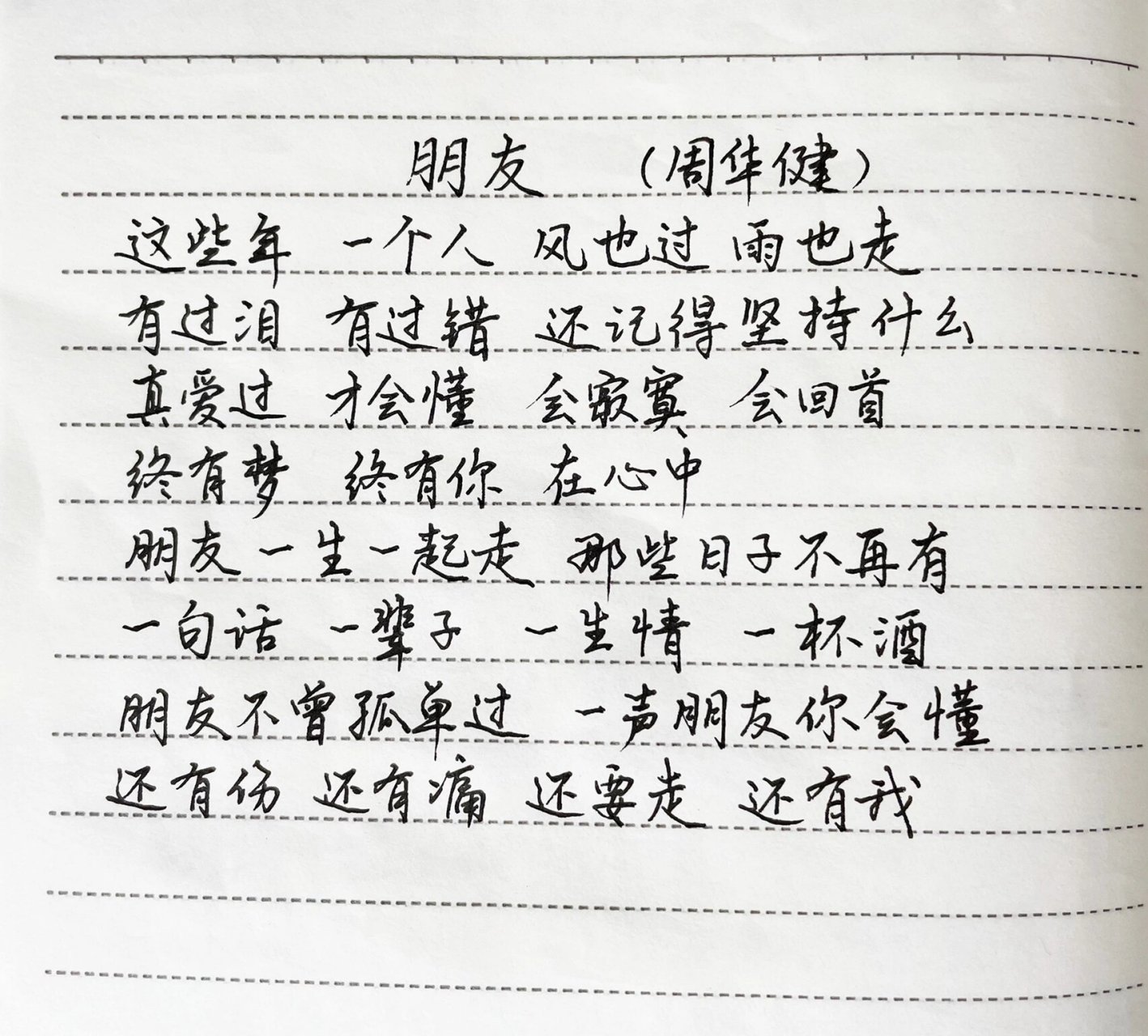 抄歌词:朋友(三首朋友,你喜欢哪个朋友) 朋友(谭咏麟) 繁星流动