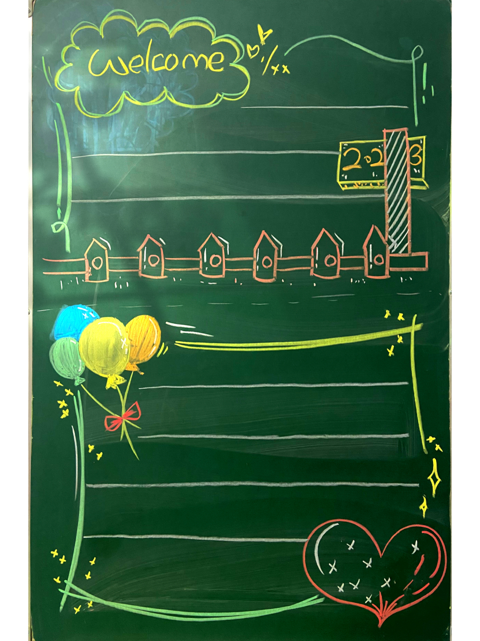 黑板报|粉笔画61一些简单边框 黑板报|粉笔画61一些简单边框