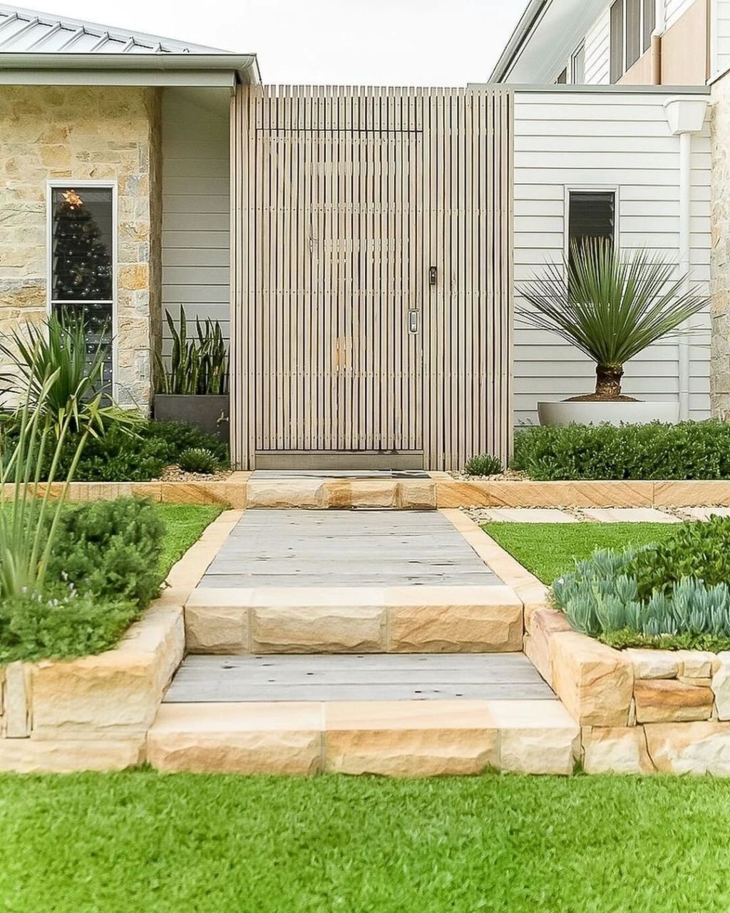 7款入户台阶合集 入户台阶作为花园和房子的连接 如果设计做好了 可以