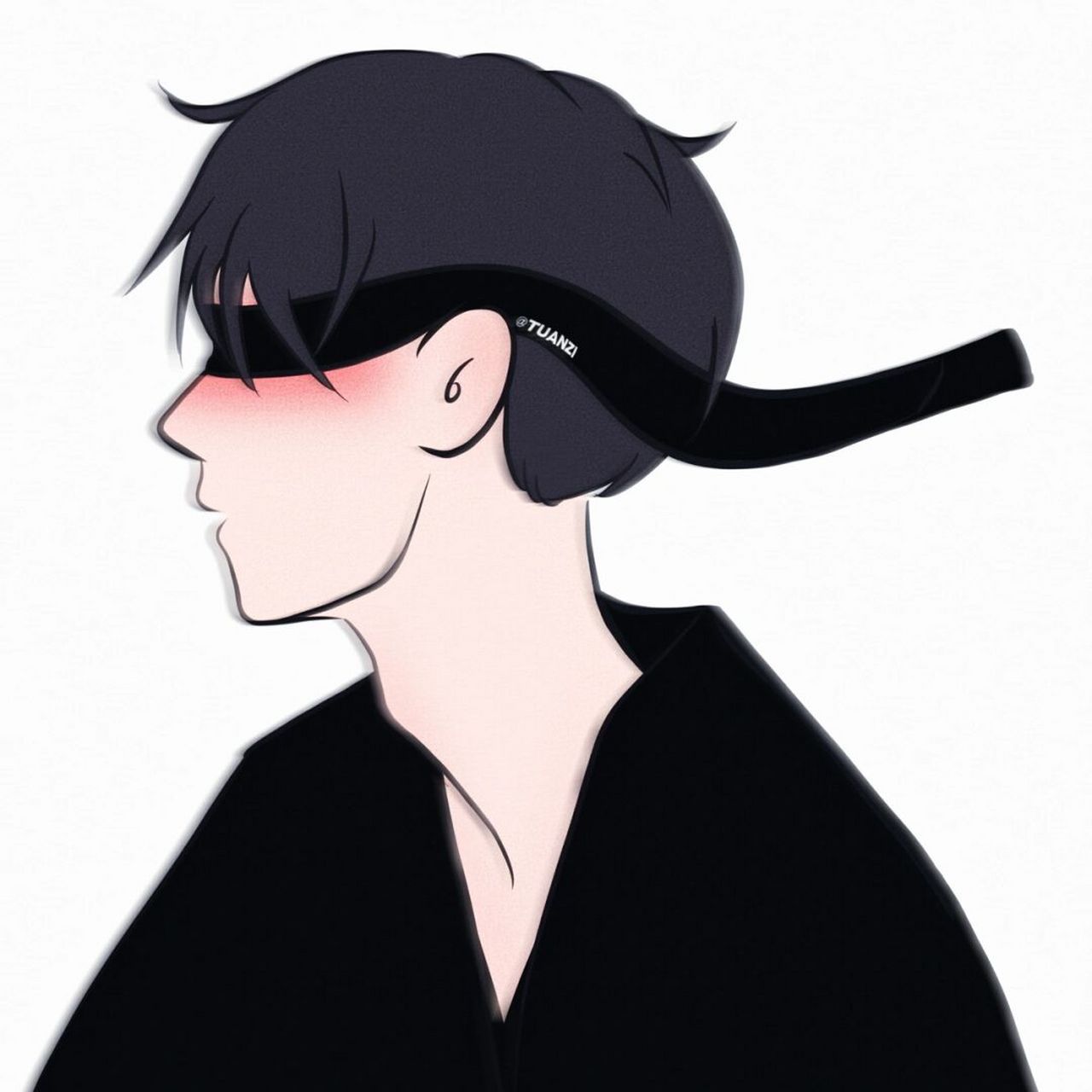 蒙眼cp另一半来啦 #卡通头像# #手绘头像# #情侣头像# #头像约稿