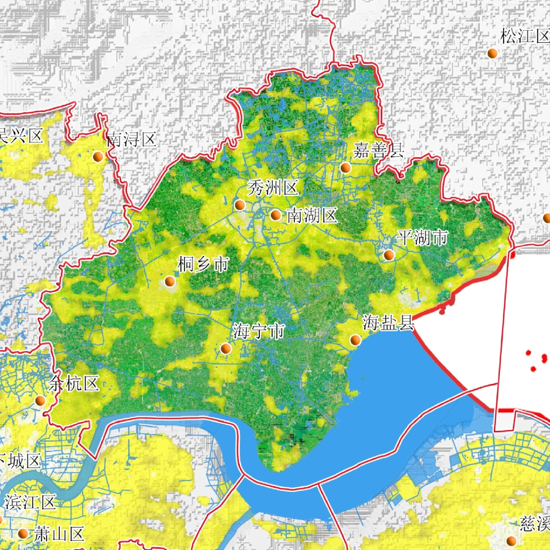 淅江省地形图图片