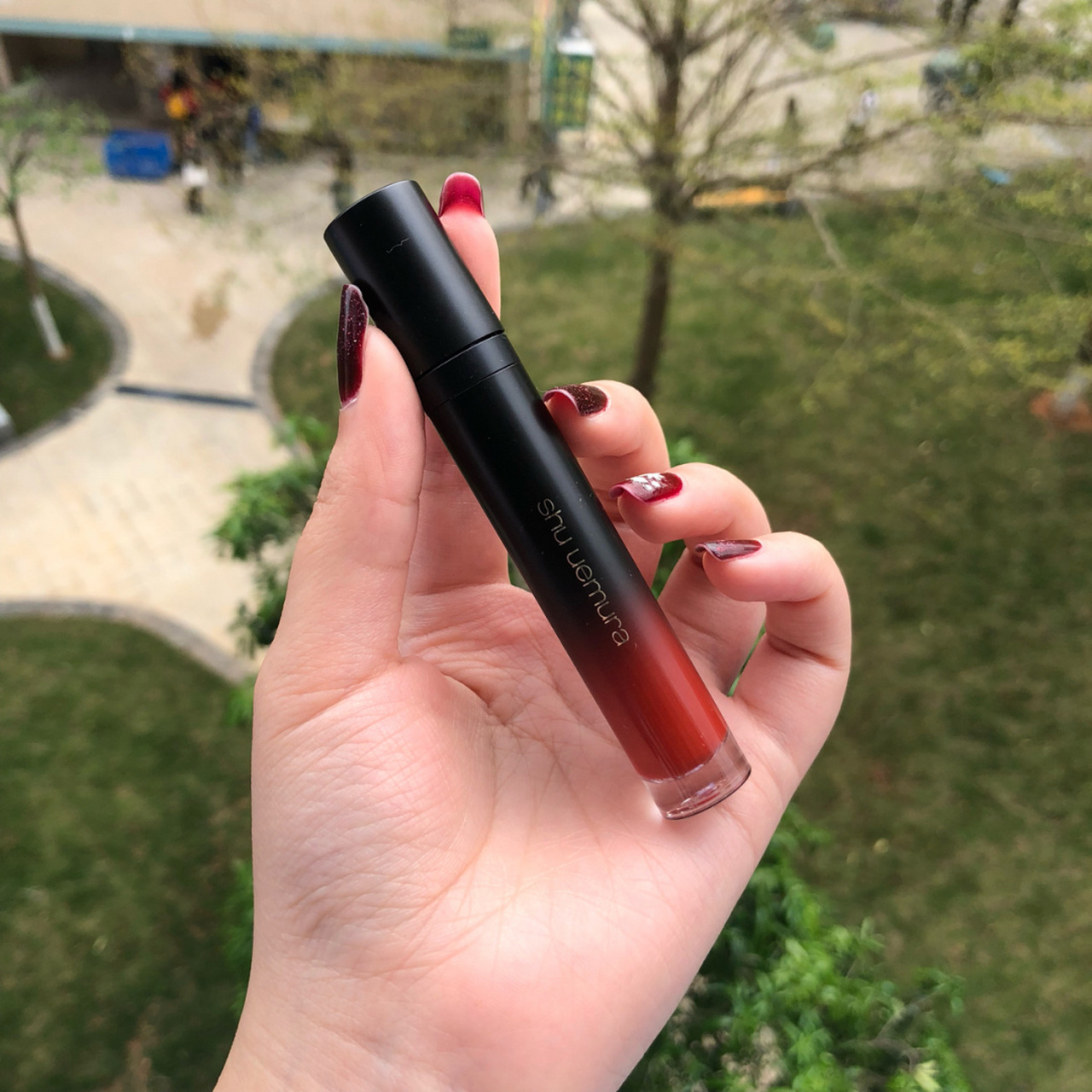 今天我也是植村秀女孩,哑光唇釉mor01也太太太好看了吧!