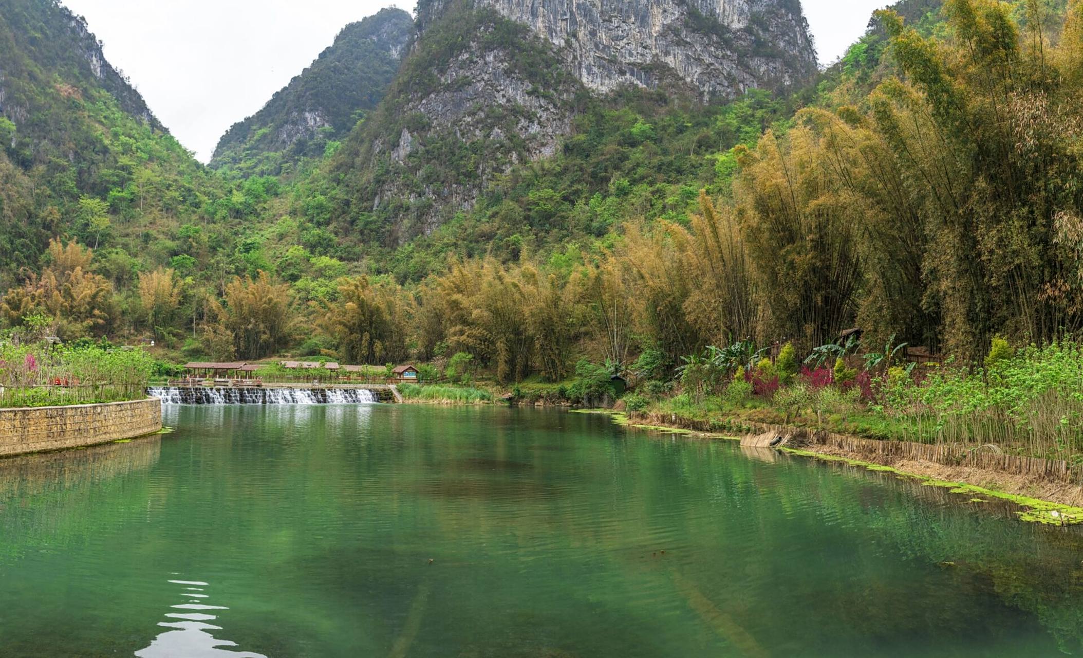 文山,广南坝美,世外桃源景区 林尽水源,便得一山.