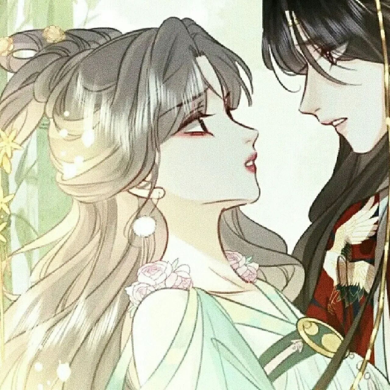 百合情头古风一人一张图片