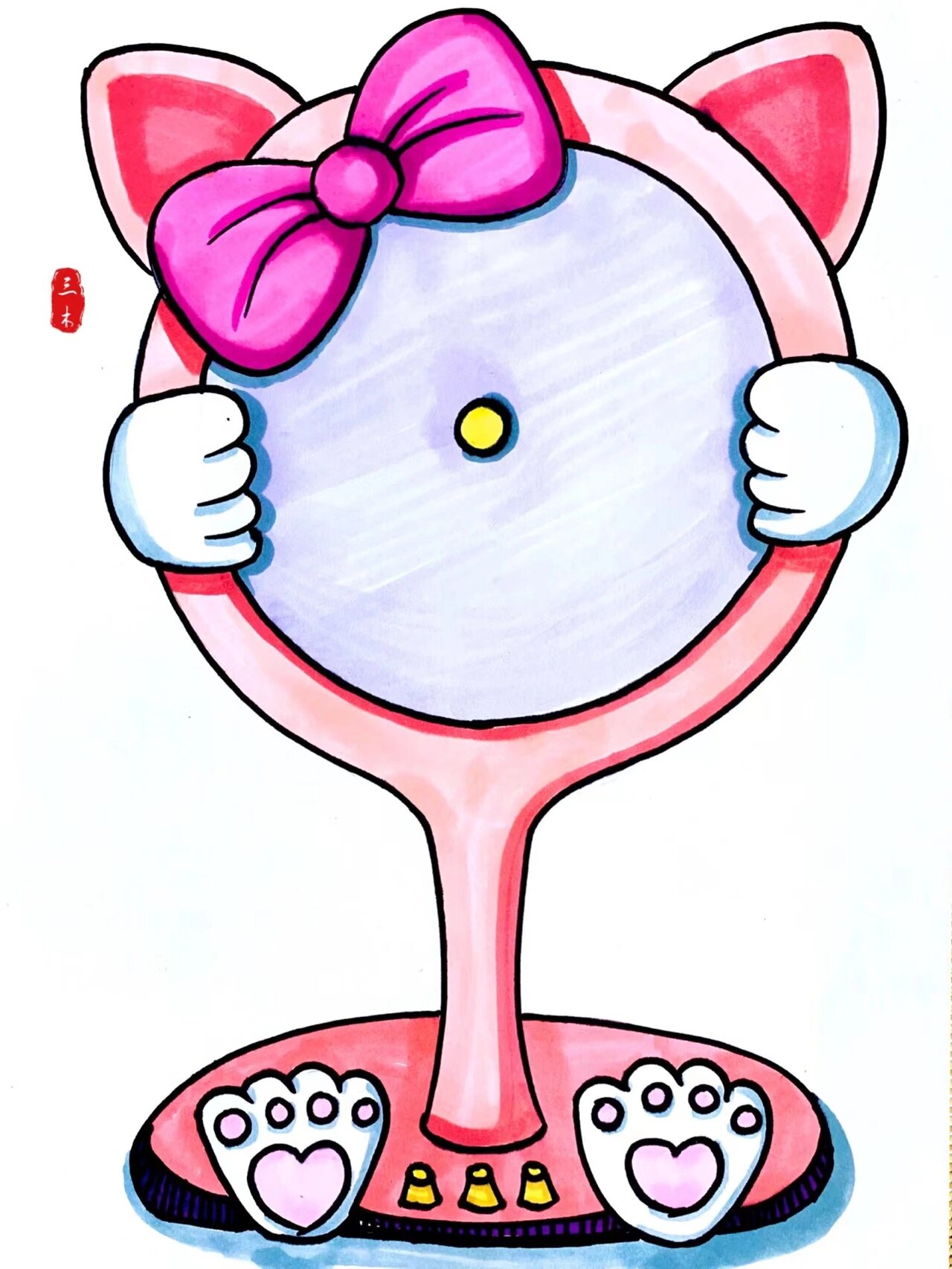 少儿创意美术儿童画/清凉的电风扇