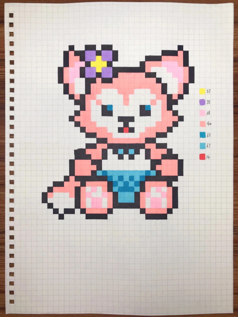 【像素画拼豆】迪士尼·达菲家族 原创作品,禁搬运私拿商用 临摹拼豆