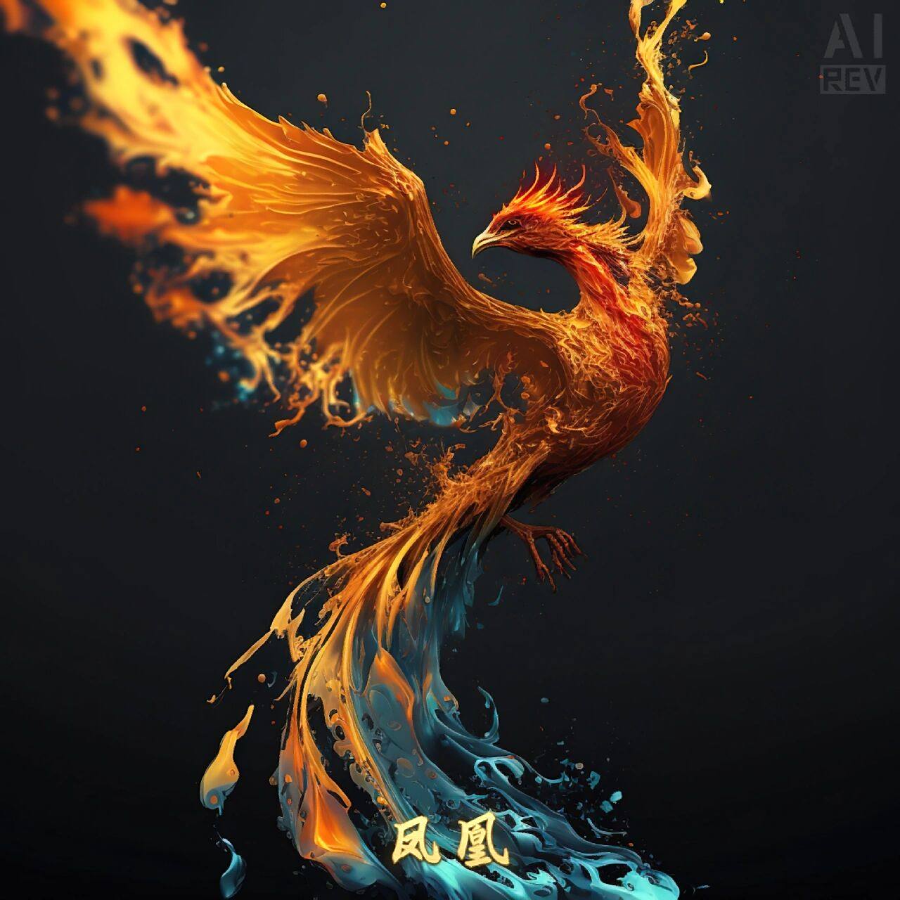 上古八大神鸟 * 凤凰:传说中世间最先出现的鸟,就是一只雄的凤,和一只