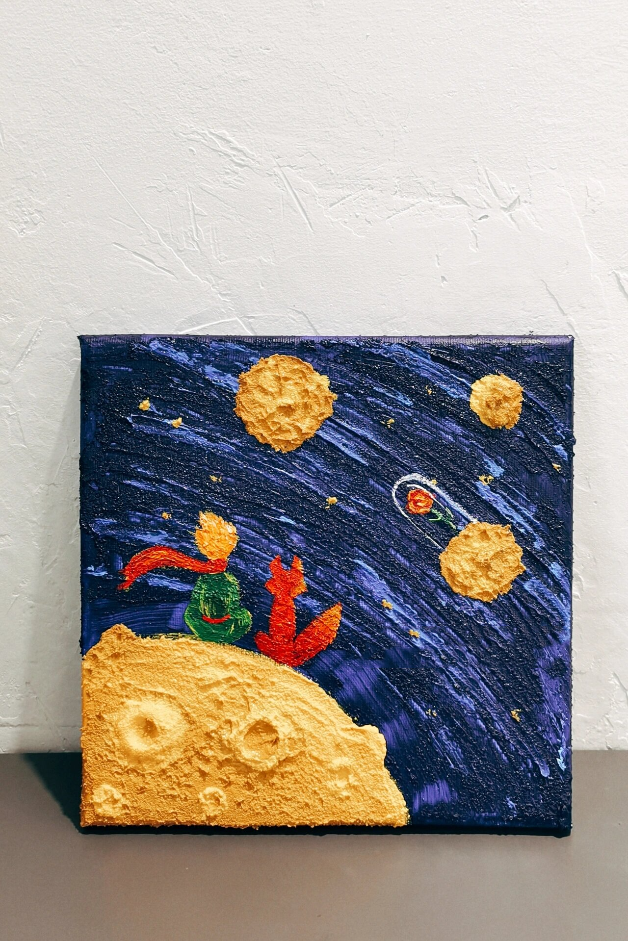 小王子 上一篇有制作过程分享哦～ 	 造忆空间 61 丙烯肌理装饰