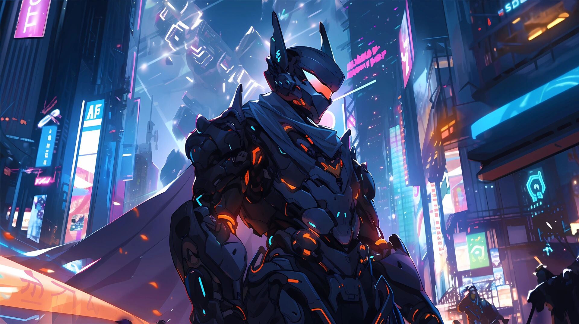 赛博朋克系列壁纸02-机甲战士篇 这是赛博朋克系列壁纸的第二期,未来