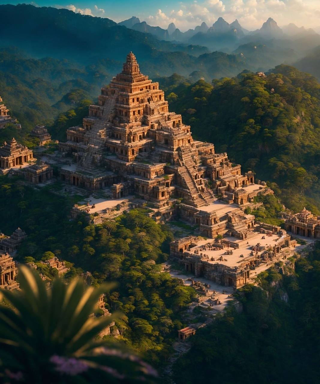 玛雅古文明-城市宫殿复原图 超震撼!