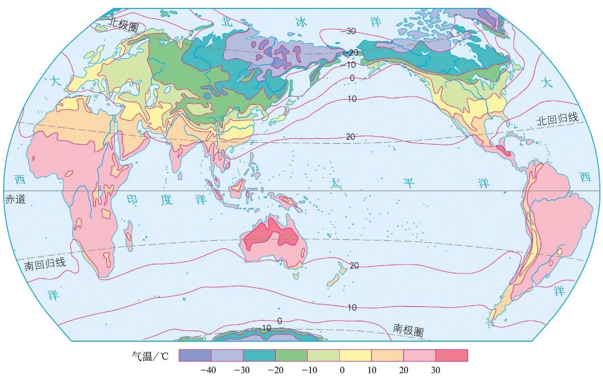 全球气温地图图片