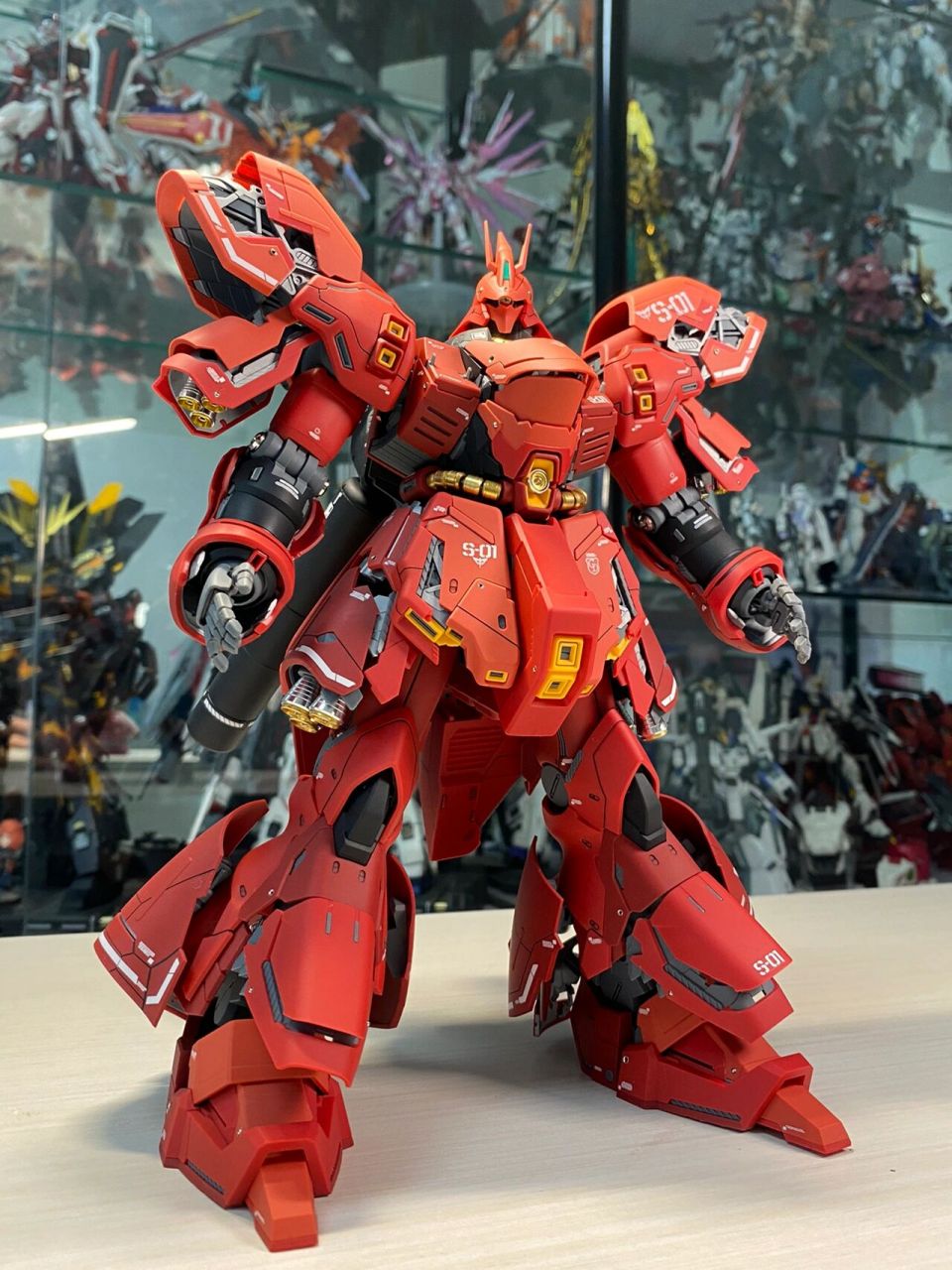 万代 mg卡版沙扎比 代工作品展示分享 素组作业 大量加装金属改件