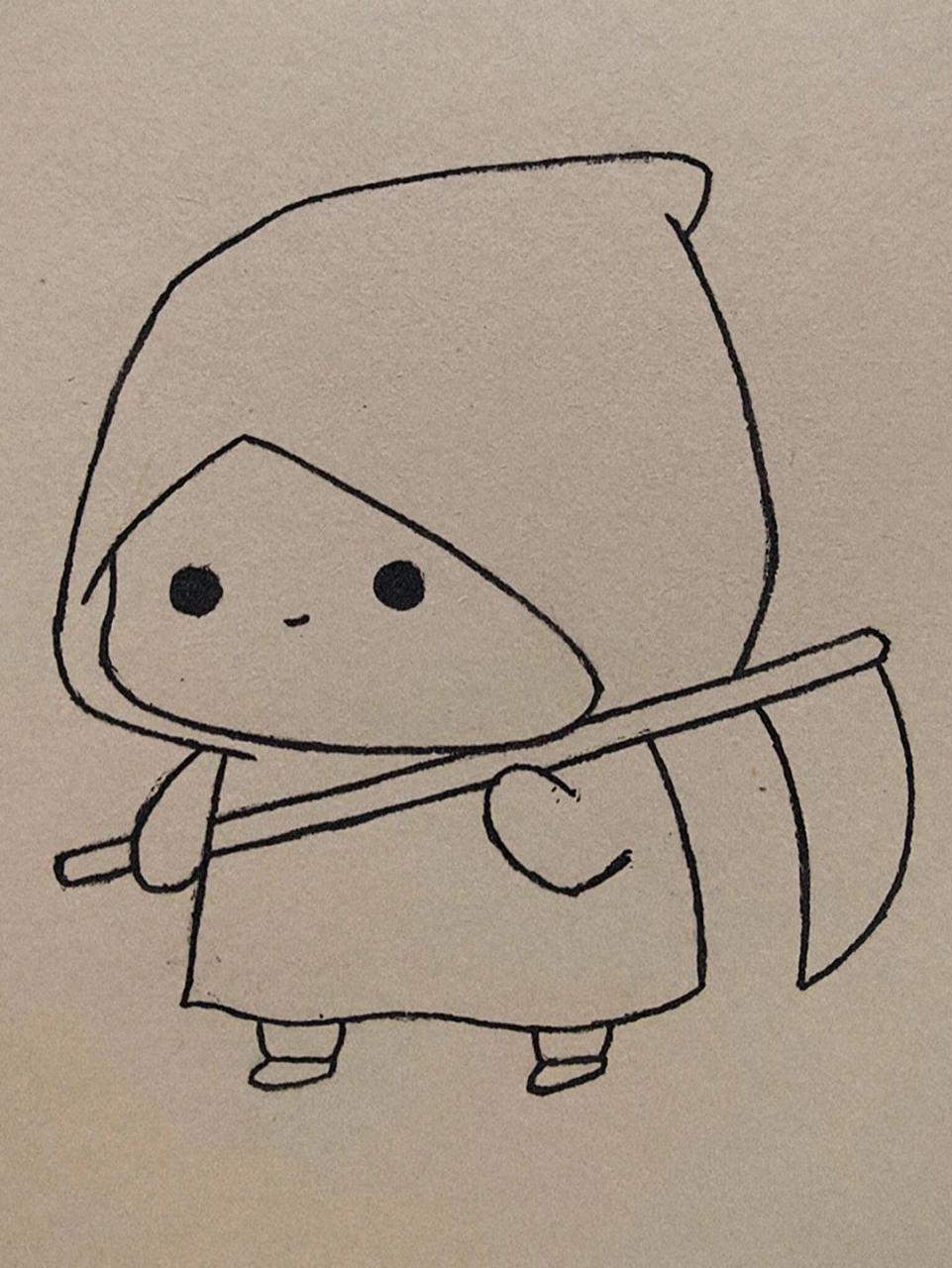 小死神的绘画过程 小死神的绘画过程