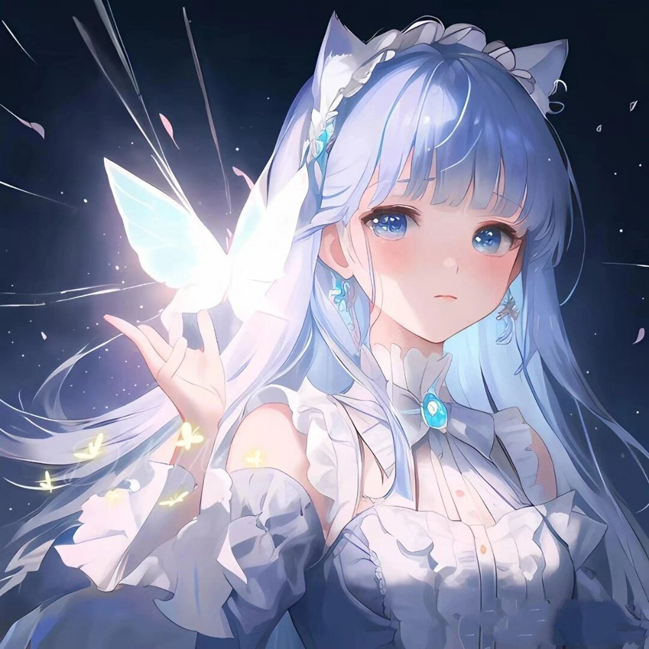 女生头像丨二次元丨蓝系丨