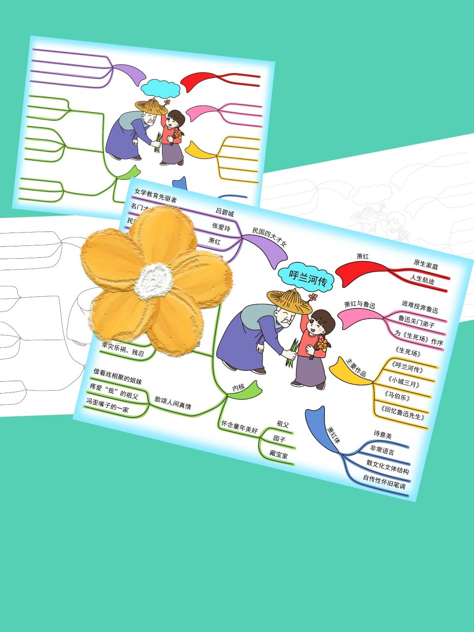 呼兰河传思维导图 《呼兰河传》思维导图