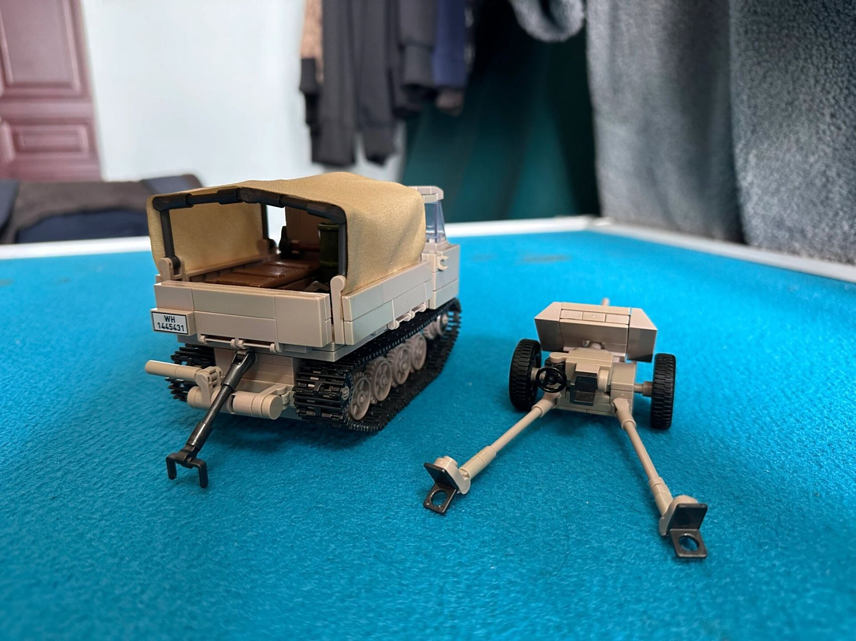 全冠积木 rso/01型牵引车&37毫米反坦克炮 全网首发,全冠十月新品