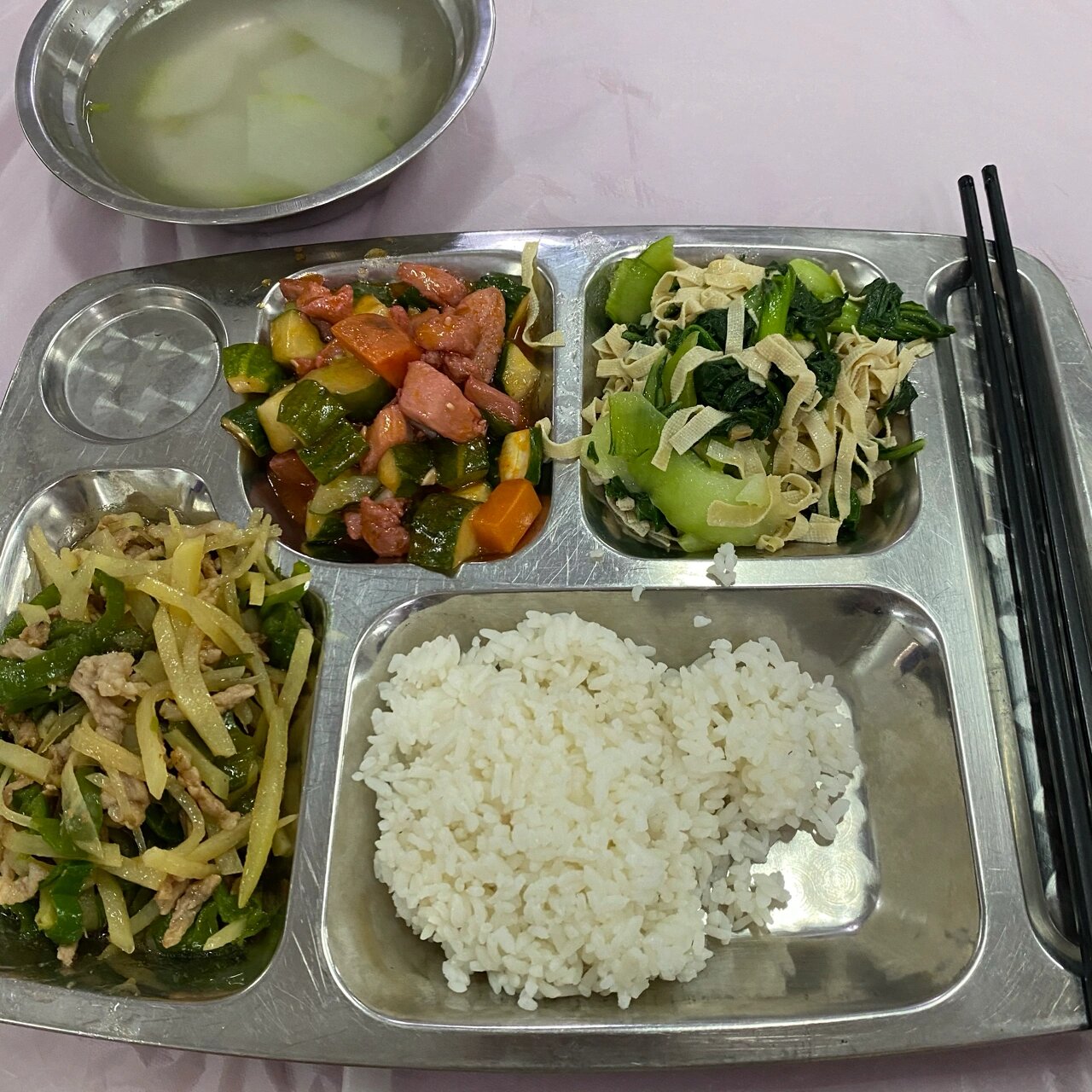 学校食堂饭菜更新