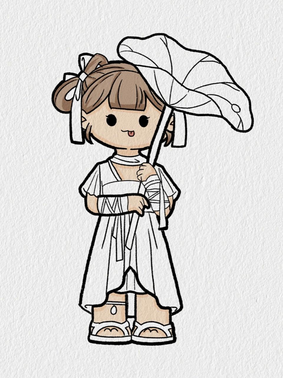 小麻薯简笔画/夏至 小荷才露尖尖角,早有蜻蜓立上头