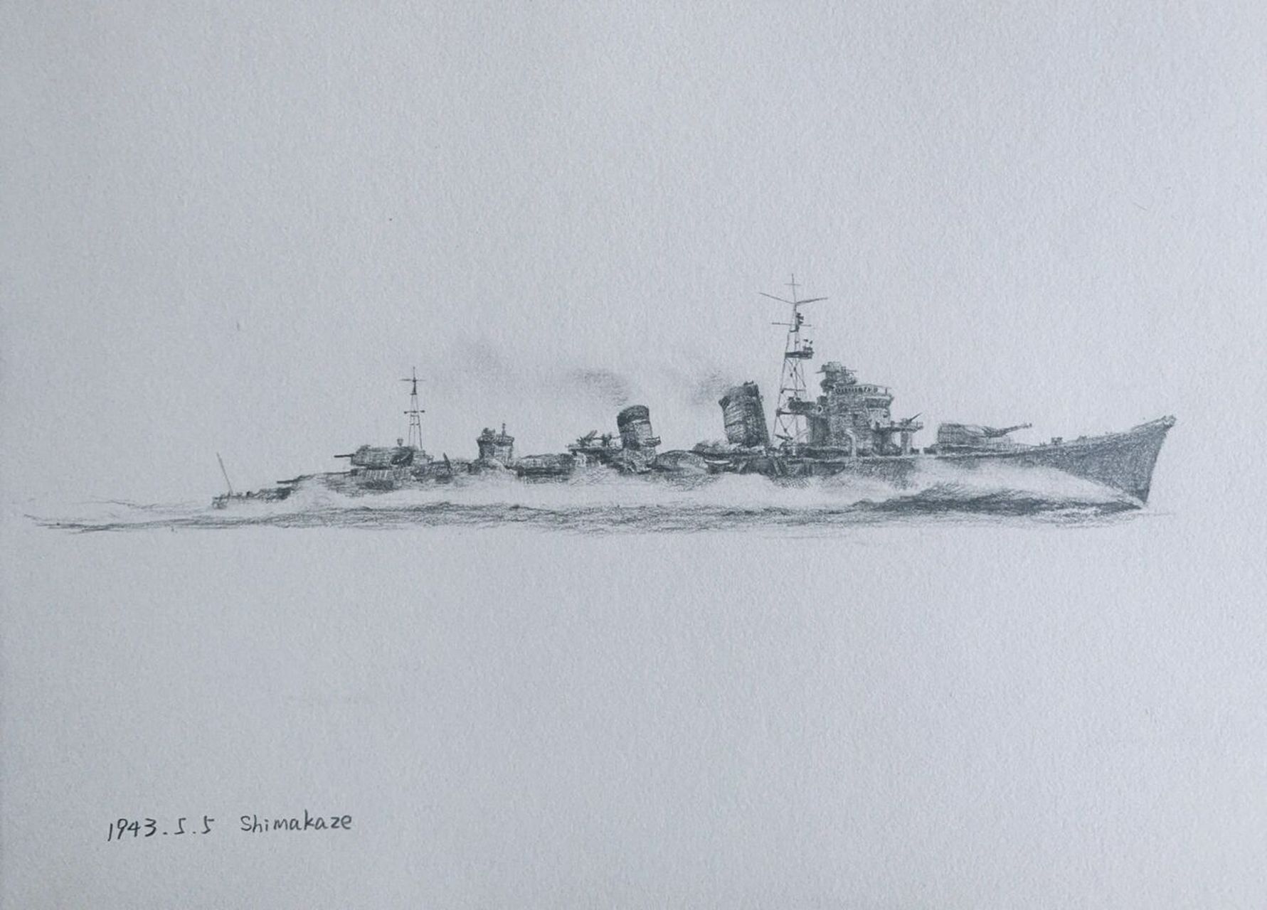 手绘战舰 迷上了一款游戏,手绘了r系的部分舰船