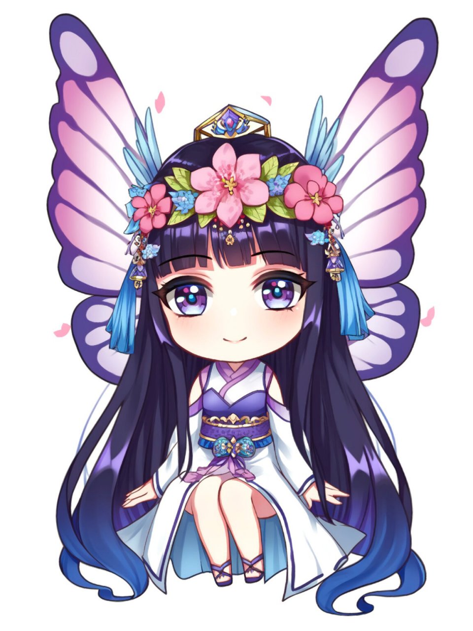 q版二次元王者荣耀貂蝉夏仲夜之梦  夏日滤镜