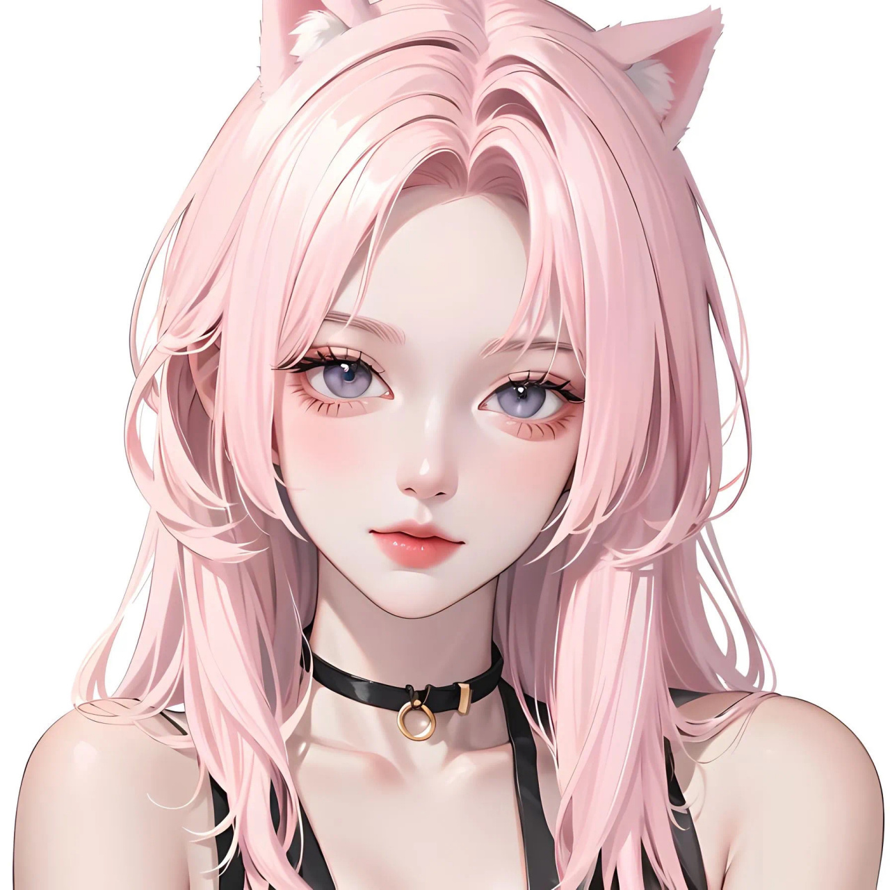 ai头像|粉头猫女