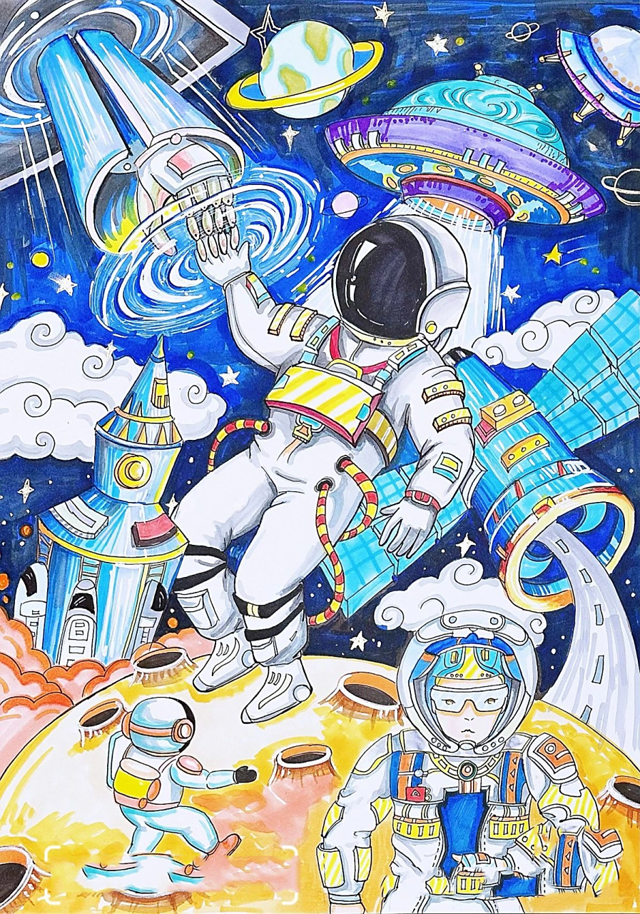 科幻画探索太空