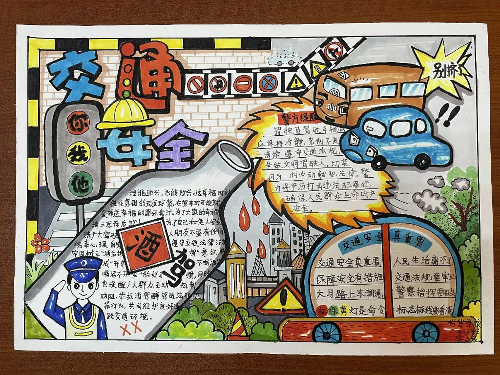 寒假 交通安全 手抄报 黑板报 新年寒假 元旦手抄报 交通手抄报 汽车