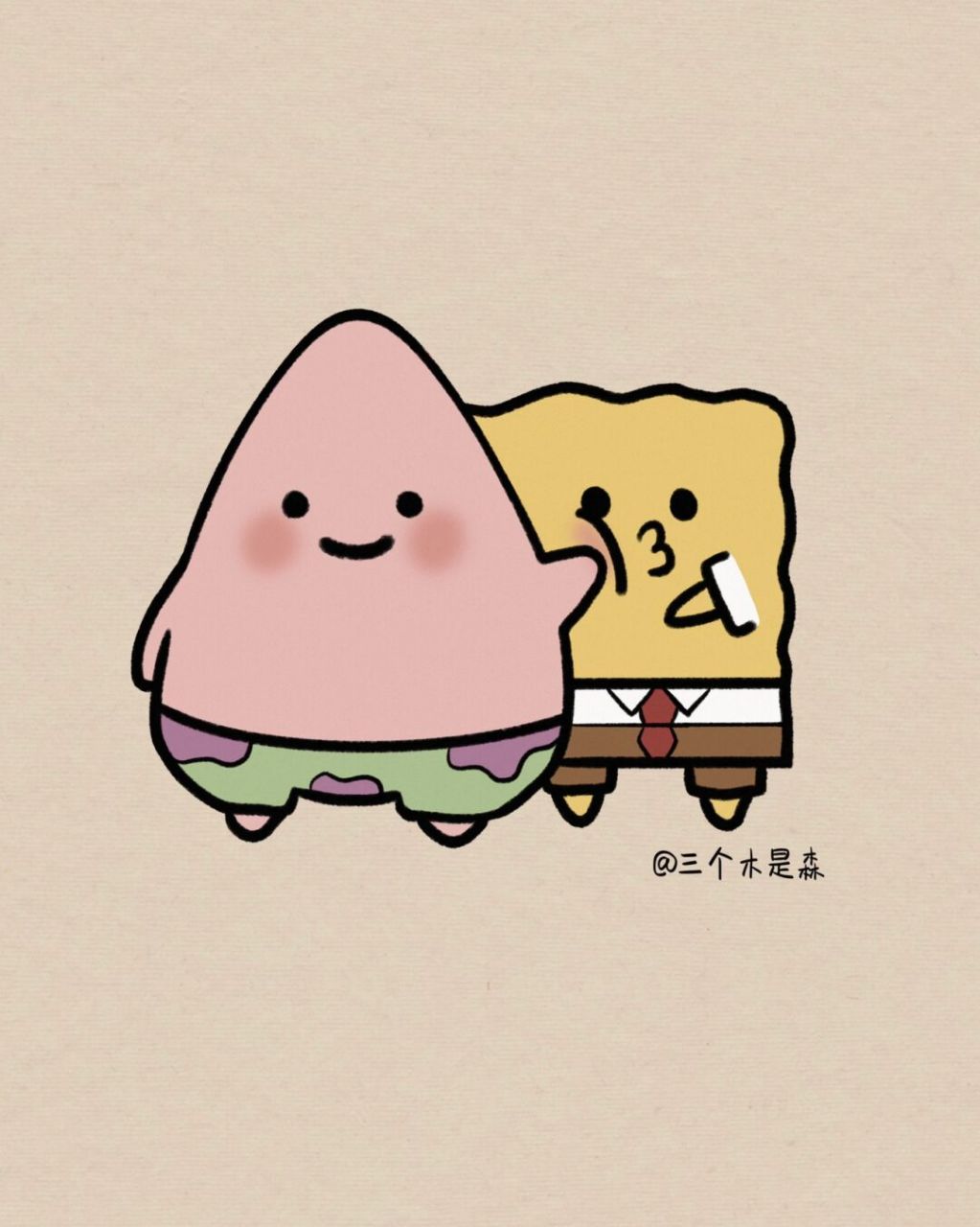 海绵宝宝简笔画|附过程 "喂!