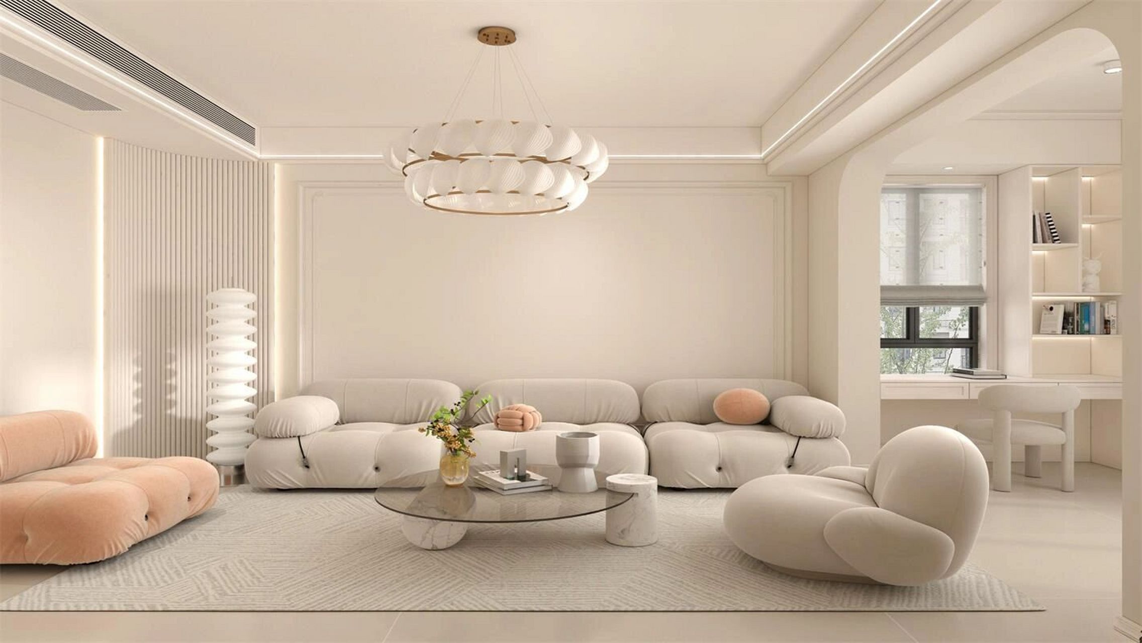 简约奶油风装修 幸亏没听劝93选择了自己喜欢的暖色调装修,法式