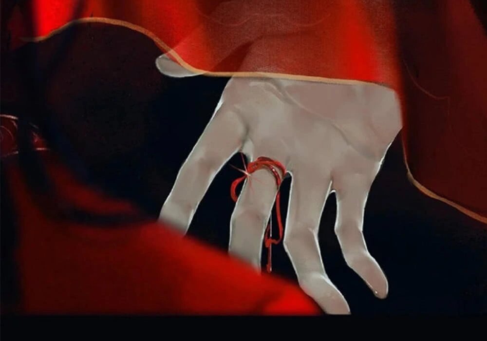 手作天官赐福花怜红线