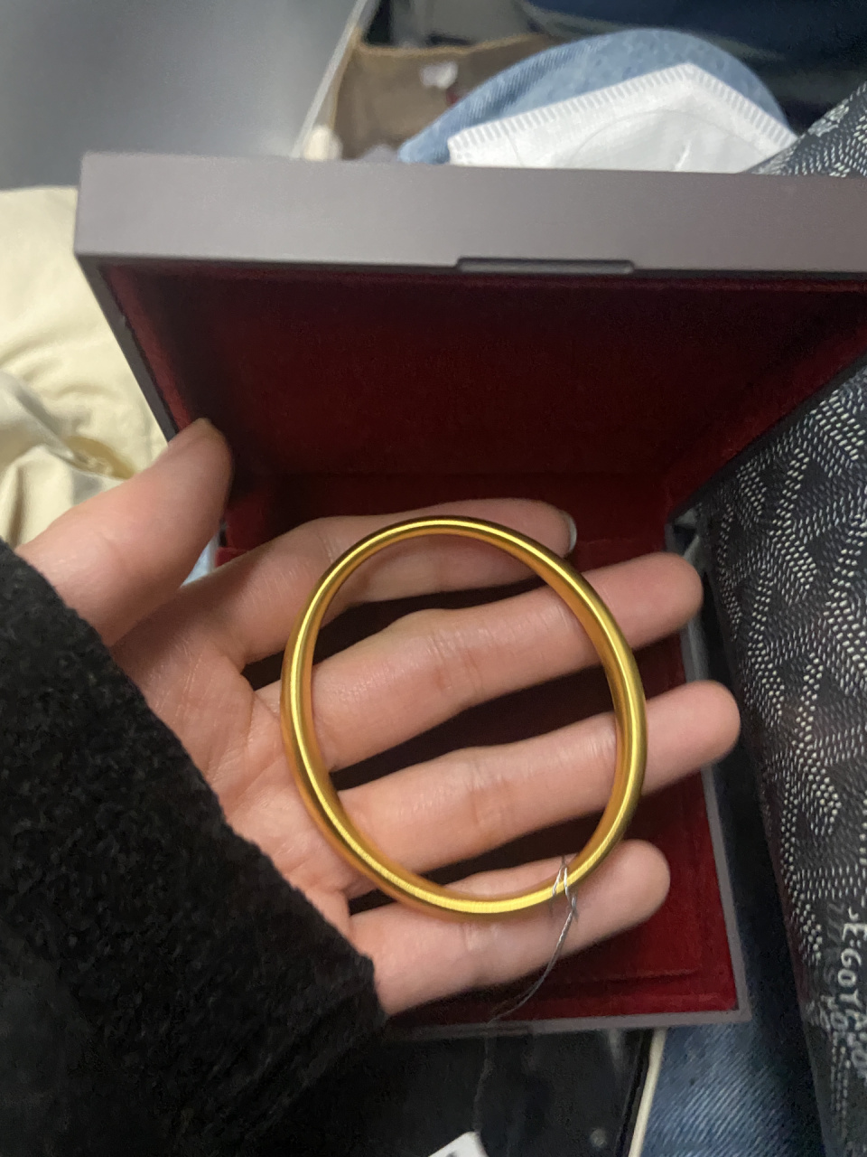 古法黄金贵妃镯7815我真的太太太喜欢我的金镯子了,买之前我就有