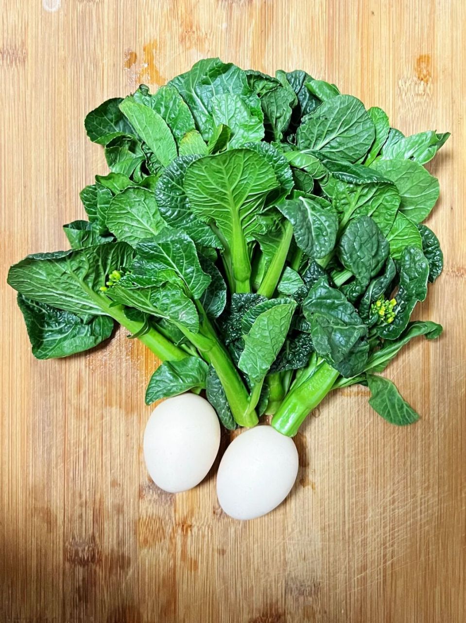 鸡蛋炒宁夏菜心苗-多吃蔬菜身体好 |鸡蛋| 美食|宁夏菜心苗| 备料