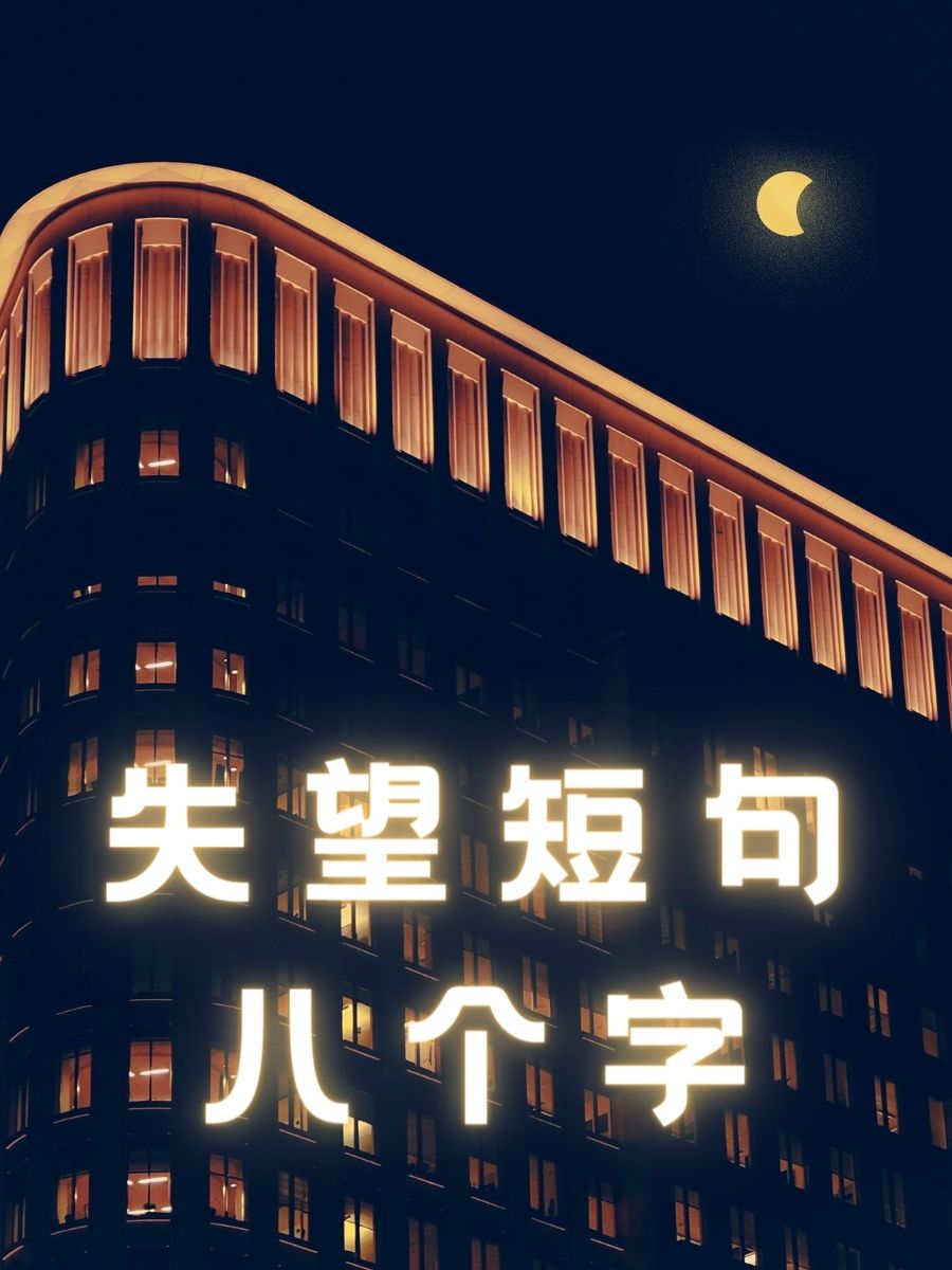 梦想破碎,失望难当. 期待落空,心如死灰. 失落至极,失望不已.