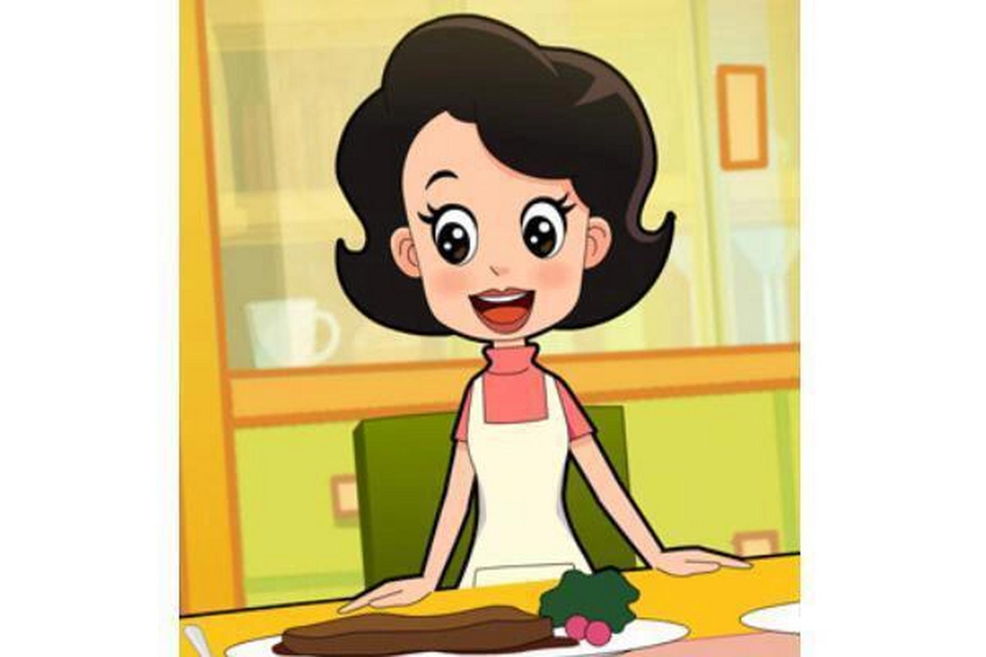 再问:围裙妈妈是做什么工作的,小孩回:在家做饭的