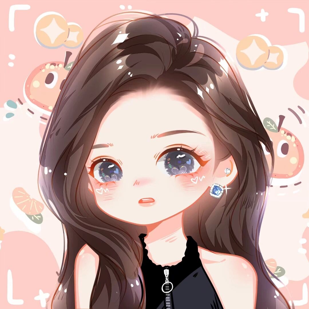 超可爱手绘q版女生漫画头像 7815换个头像换个心情 根据照片绘制