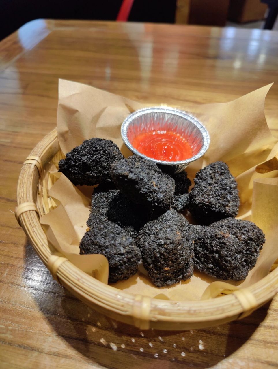 汤汁怎么做成黄灿灿滴 和府捞面的黑金鸡块(盲点的),味道意外的不错
