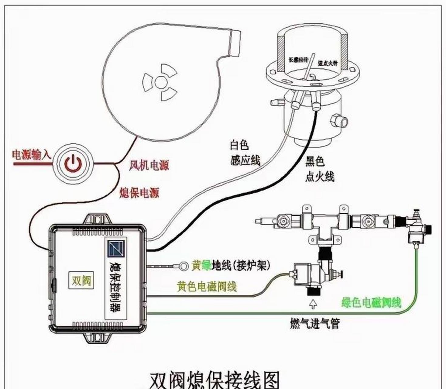 熄火保护接线图