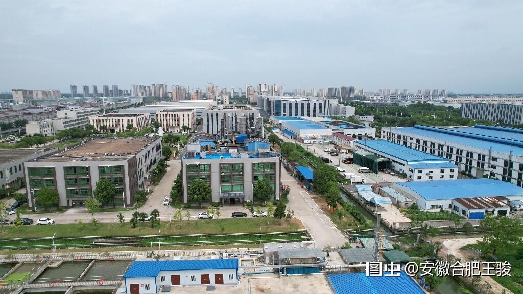 2024年7月26日,航拍六安市舒城县杭埠镇污水处理厂.城市纪实抓拍