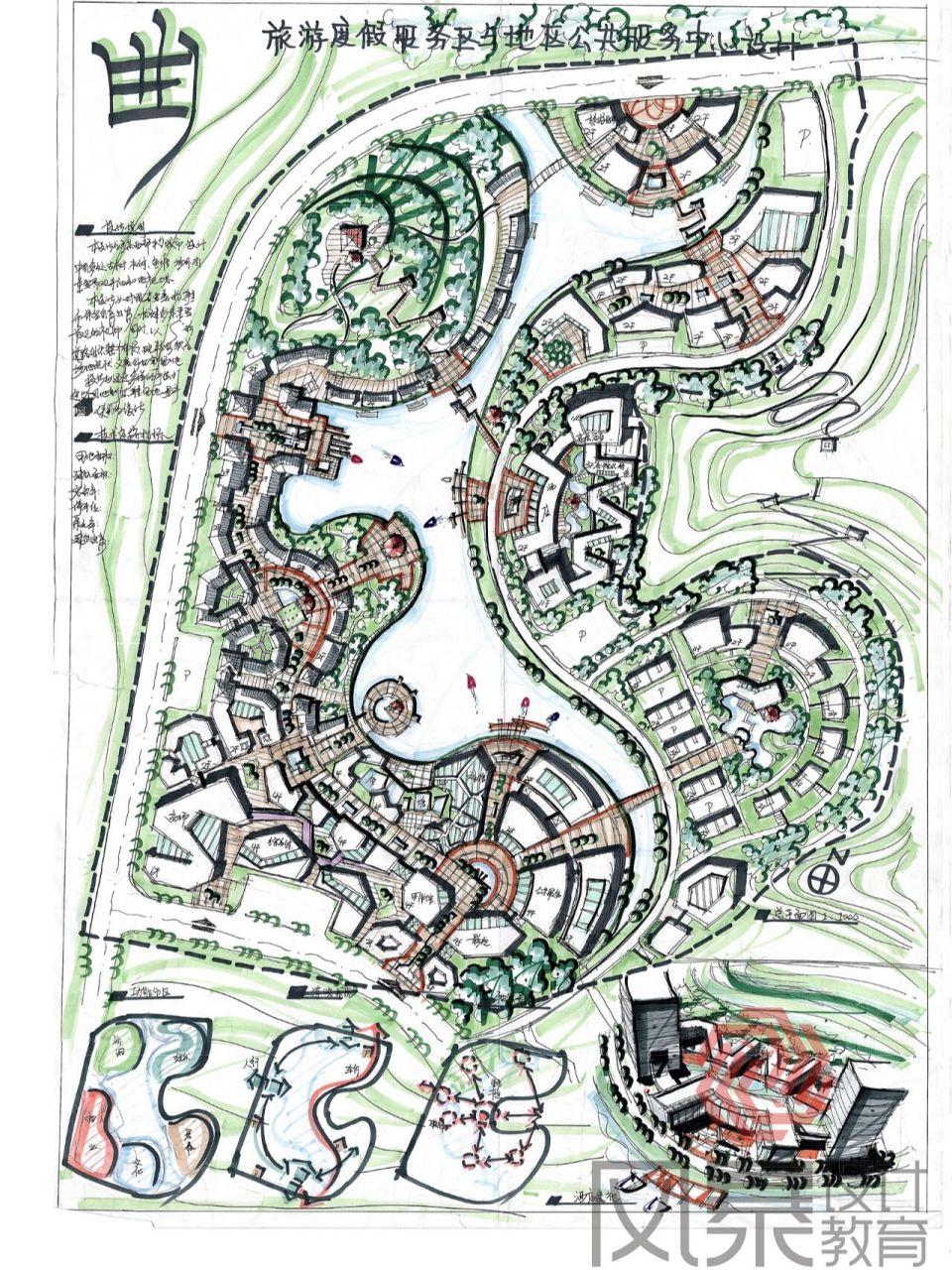 城乡规划(7)快题作品分享～ 规划快题基本内容 1.