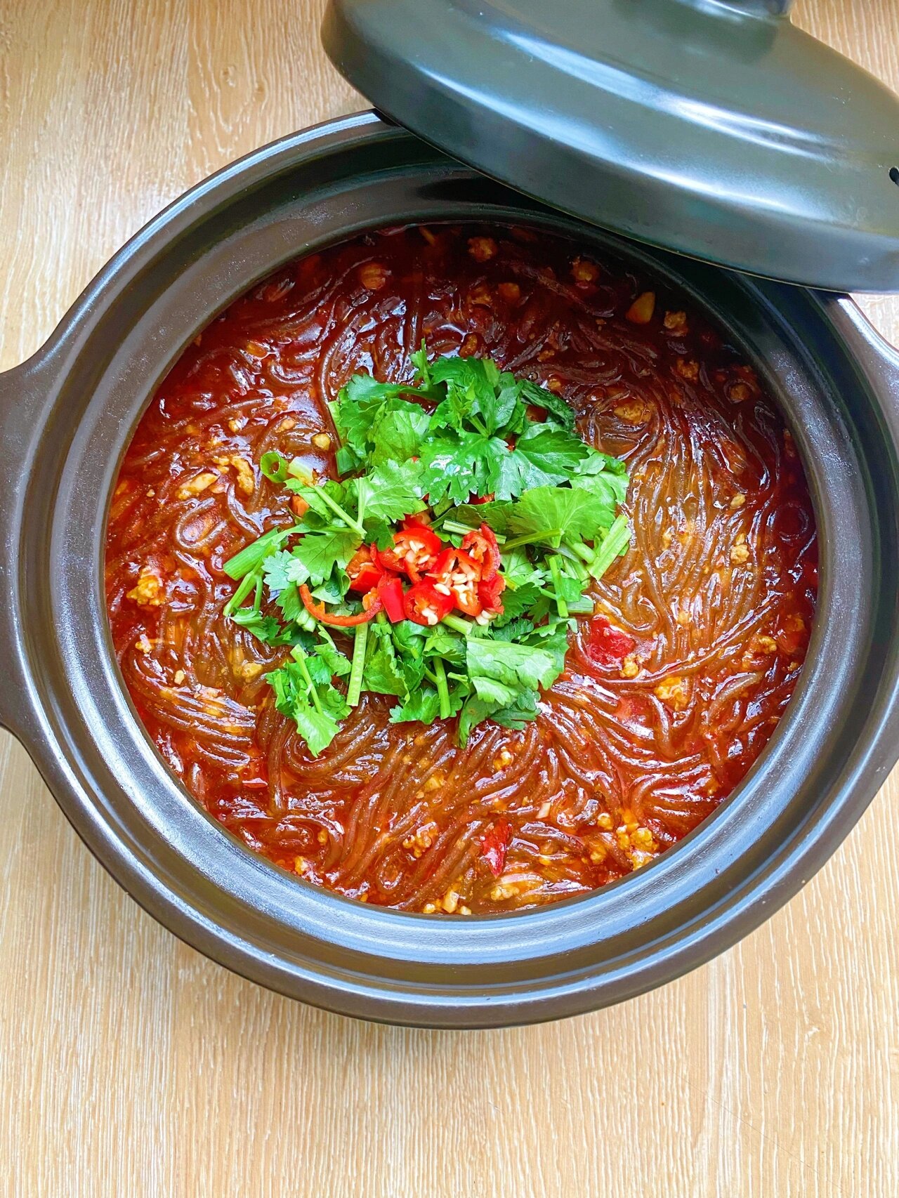 97超简单版砂锅红薯粉9215秋天嗦粉的快乐94 90叮～小淇