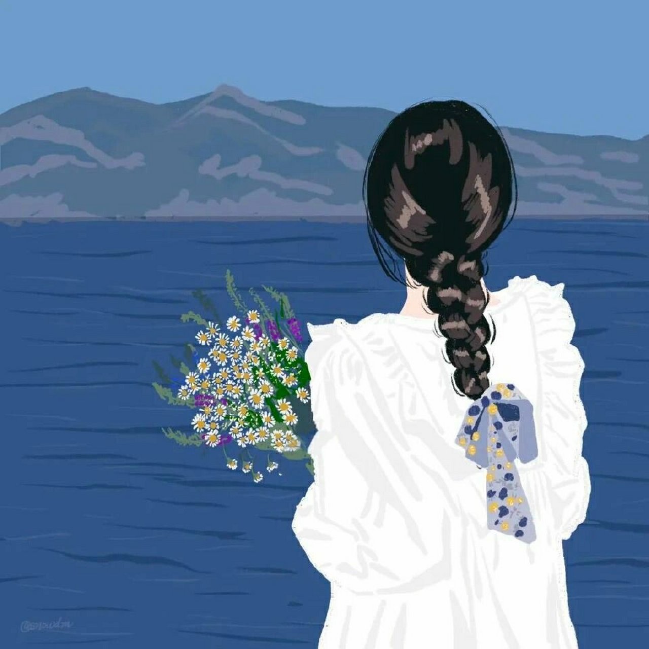 氛围感漫画头像2 过一种平淡的生活, 安安心心,简简单单, 做一些能让