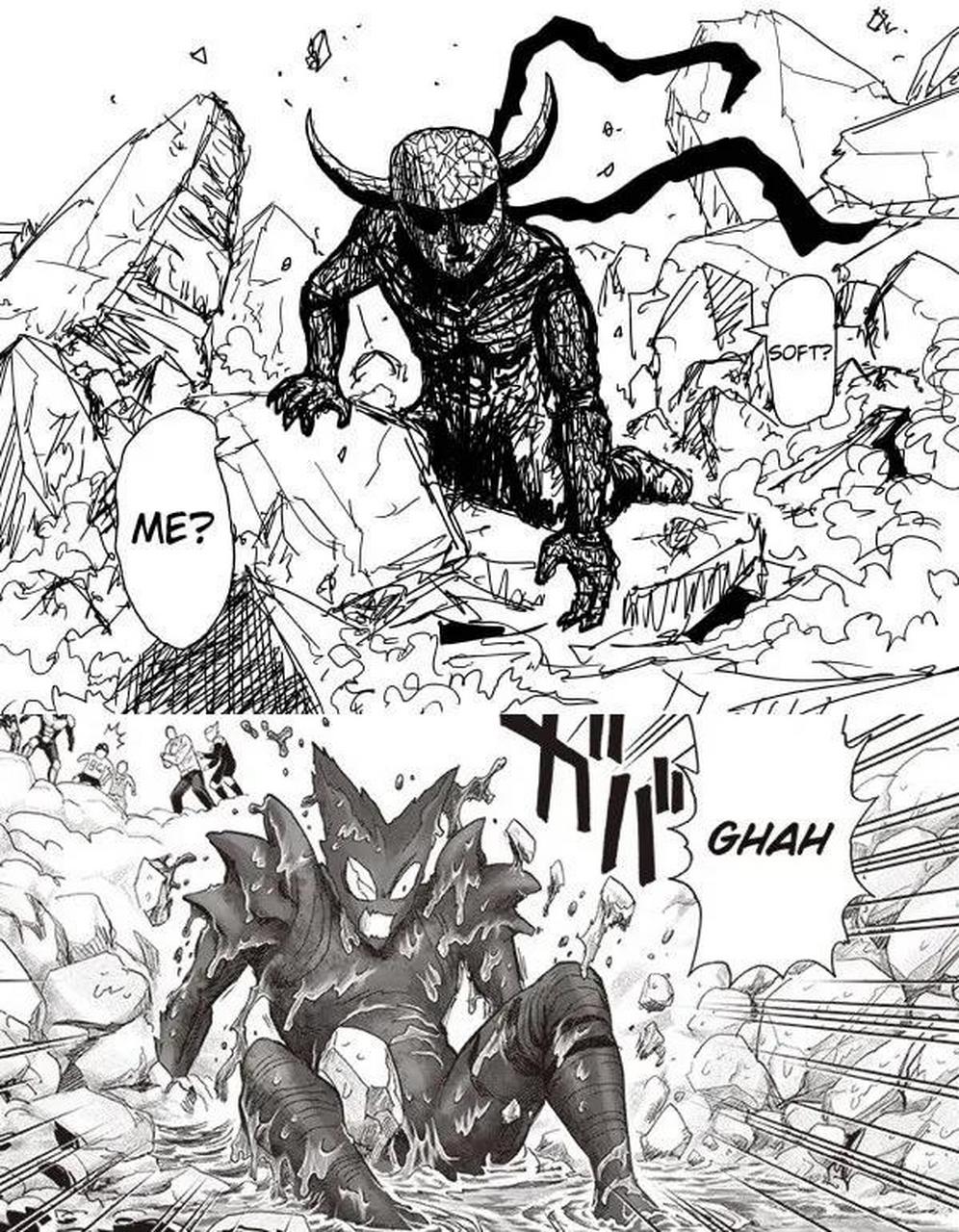 一拳超人 被击倒的饿狼,one原版vs村田雄介重制版vs粉丝自制版 第二个